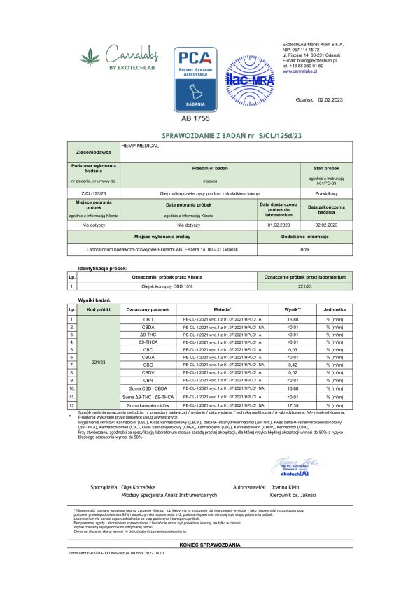 hemp medical certyfikat