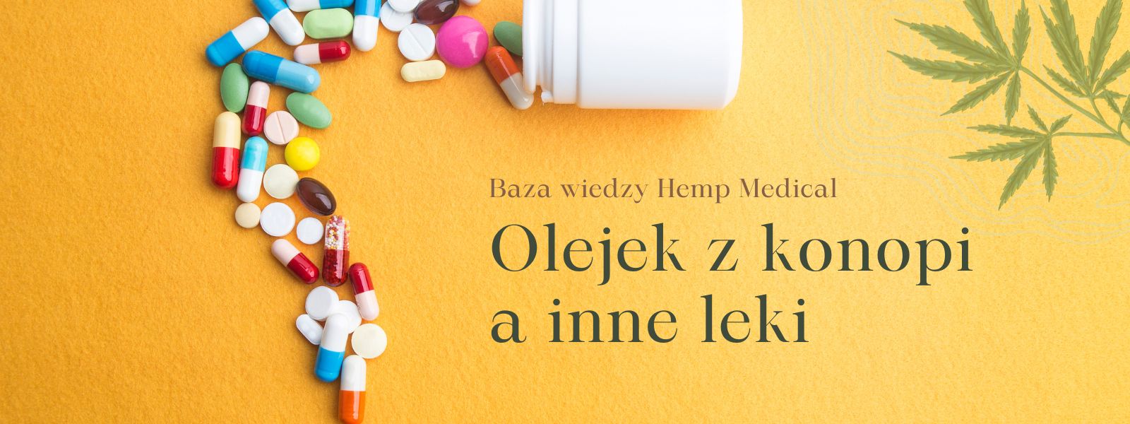 Olejek z konopi a inne leki